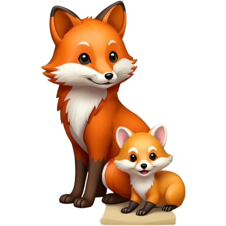 fox and ferret emoji