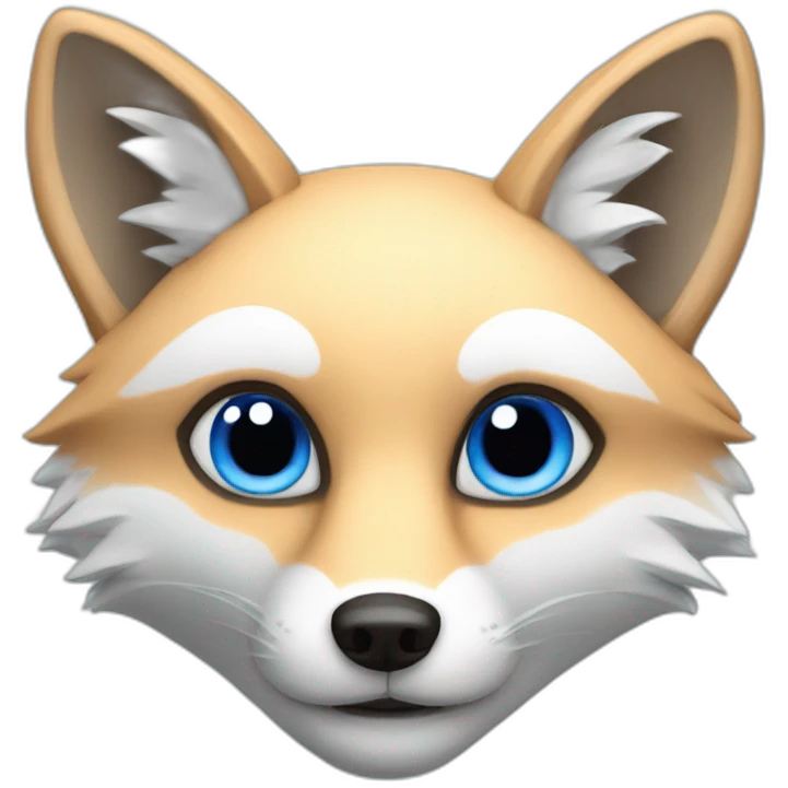 Blue fox emoji