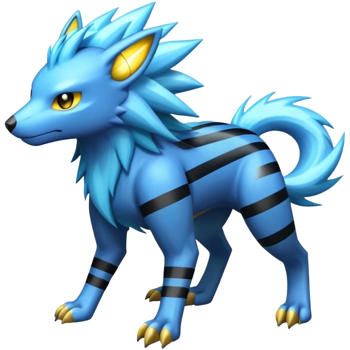 Manectric-Electrike-Fakémon-hybrid-creature (full body)  emoji