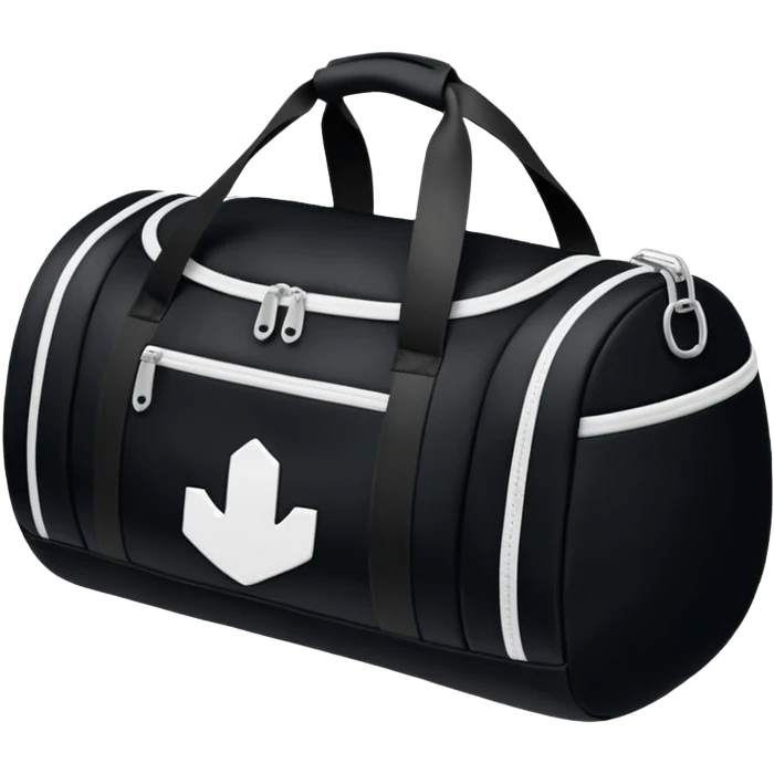 sac de sport noir emoji