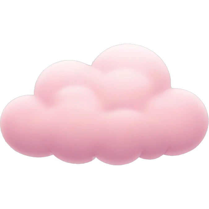 pastel pink cloud emoji