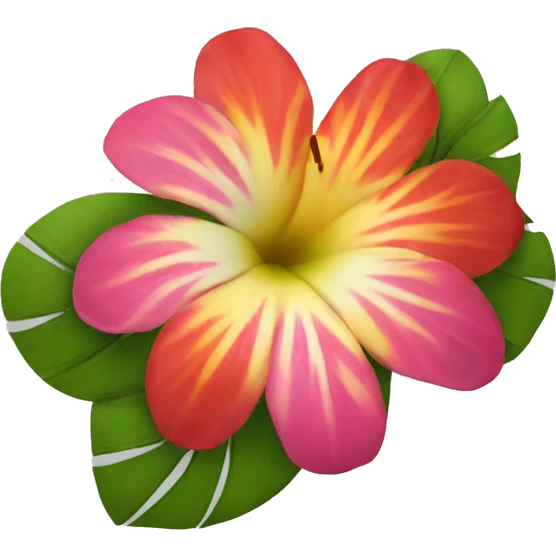 Hawaiian flower emoji