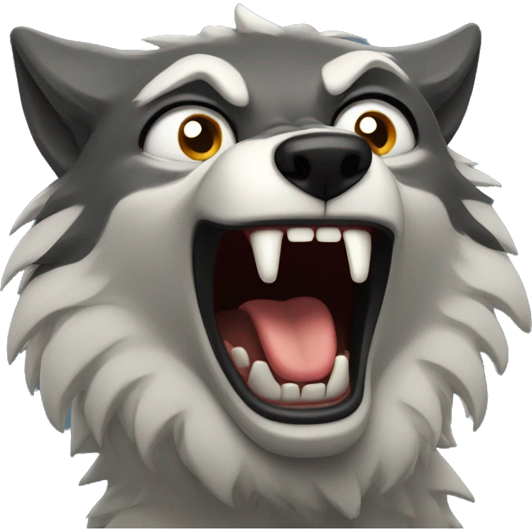 Screaming warewolf emoji