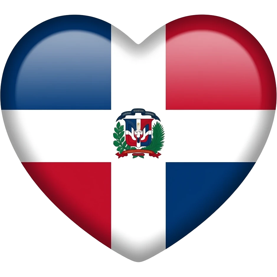 Dominican Republic heart flag emoji