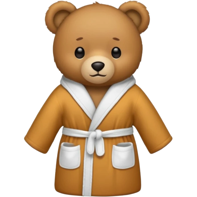 teddy bear bathrobe emoji