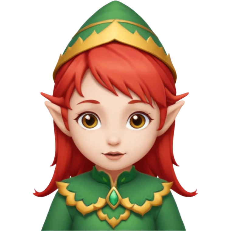 baby elf girl red hair emoji
