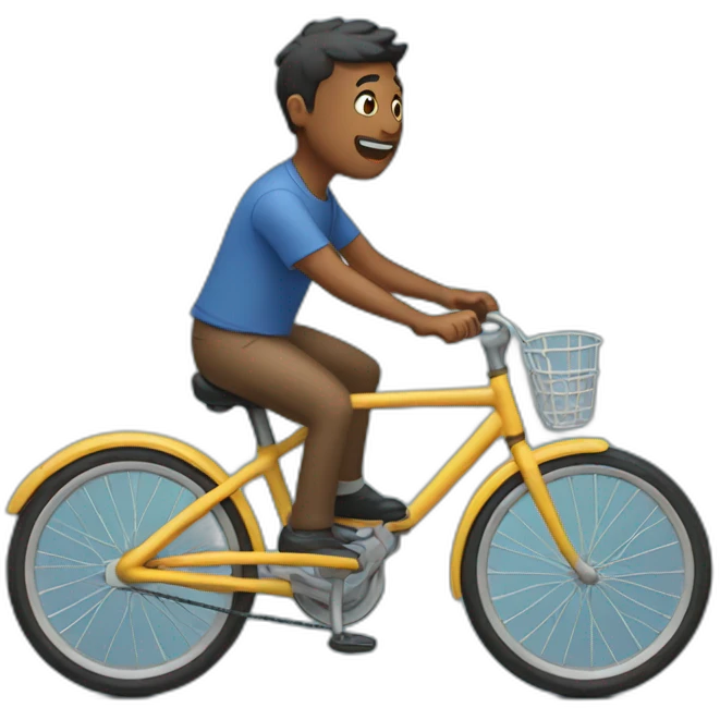 hyppo riding bicycle emoji