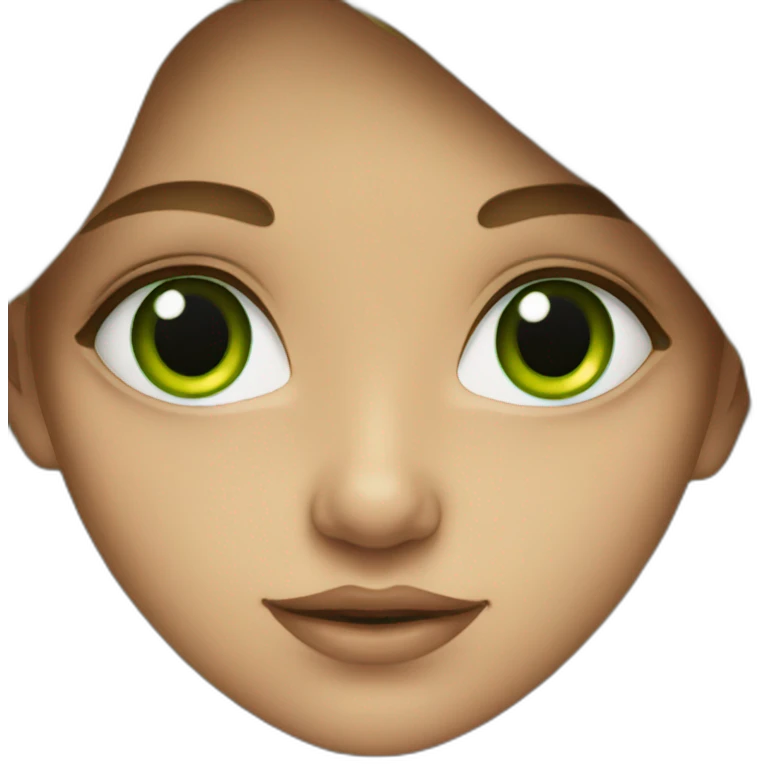 girl with green eyes emoji