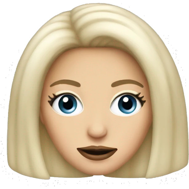 Lady Gaga emoji head.  emoji