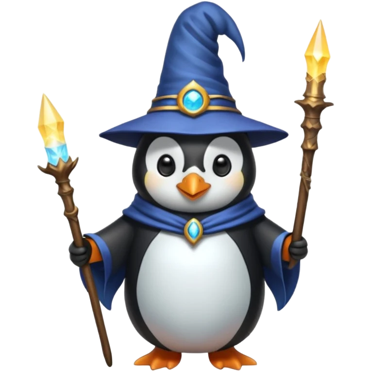 Penguin Wizard emoji