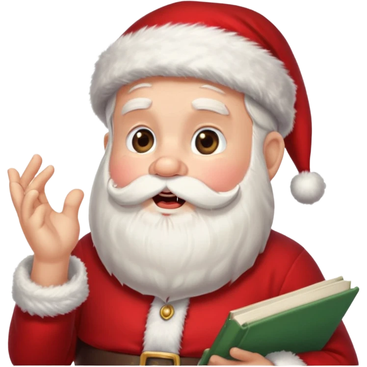 singing santa emoji