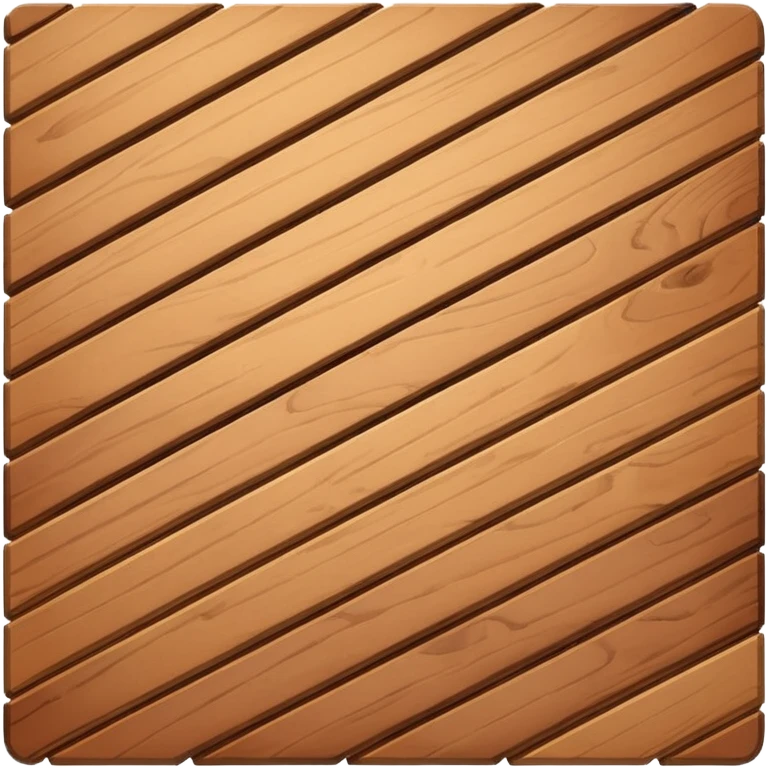 Create an isometric image of a wooden floor. emoji