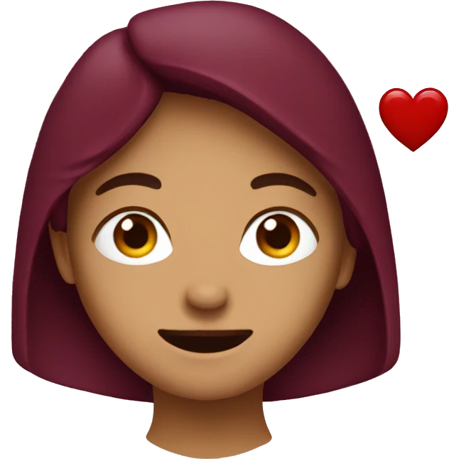 burgundy heart emoji