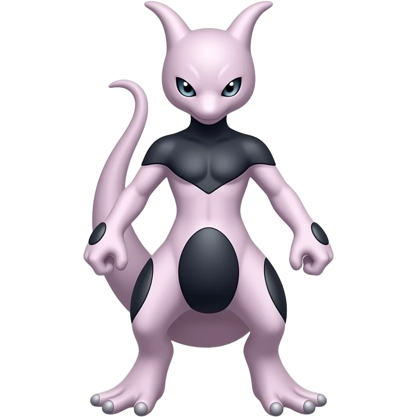 Mewtwo pokemon full body as a new IOS emoji emoji