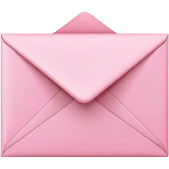 pink email envelope with pink check mark emoji