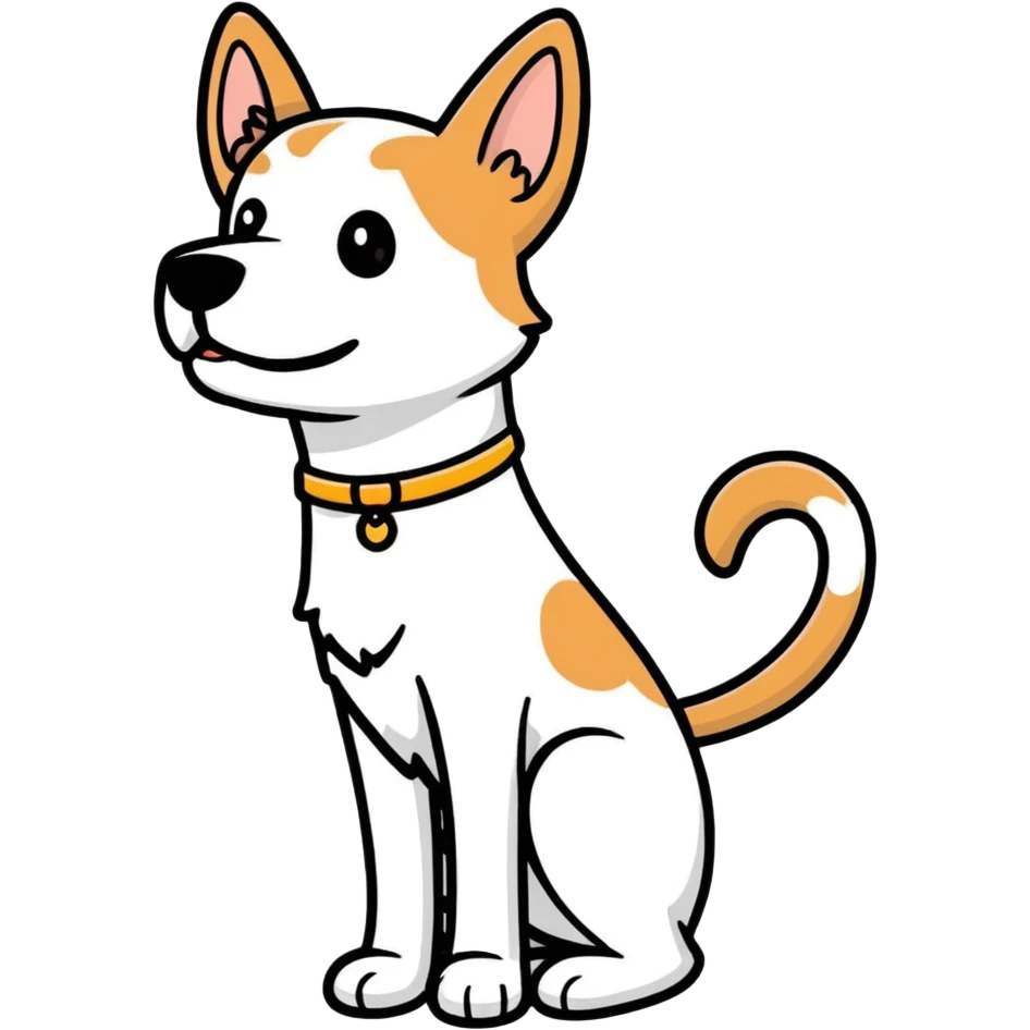 Dog flipping me off emoji