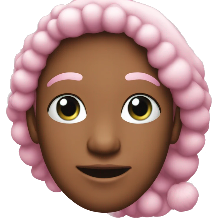 Christmas pink emoji