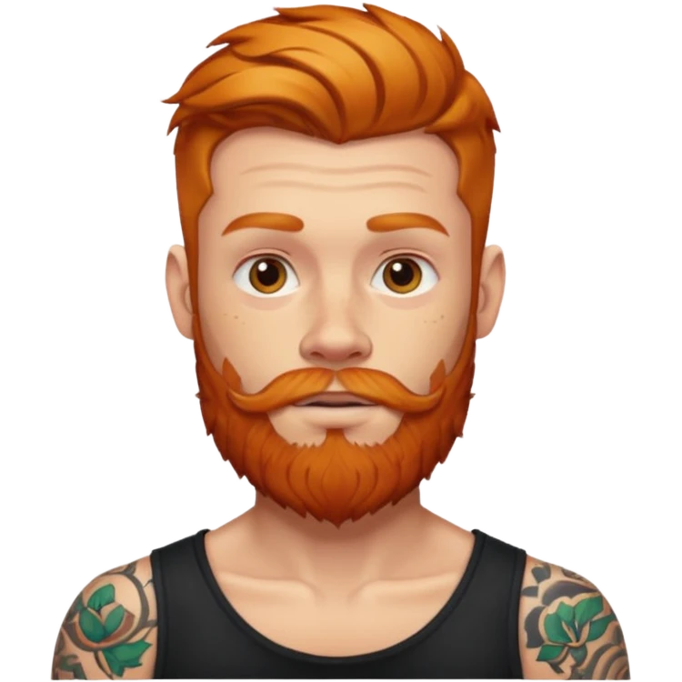 Ginger Tattooed Man emoji