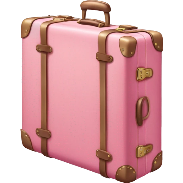 Pink luxurious suitcase  emoji