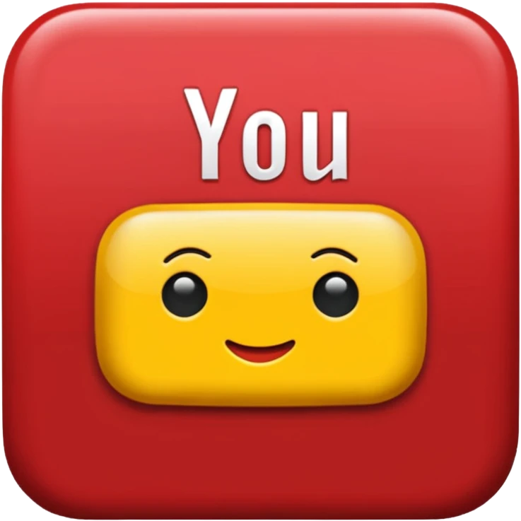 placa do youtube vermelho emoji