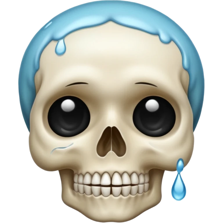 Crying skull emoji
