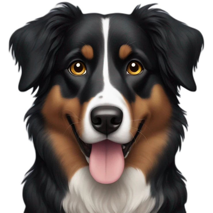 black Australian shepard emoji