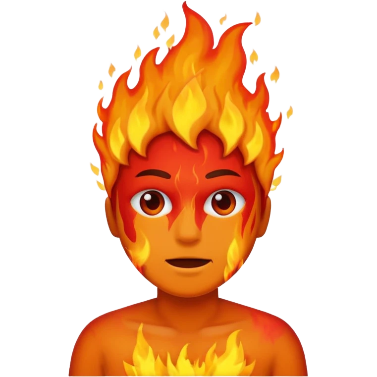 Spontaneous human combustion emoji