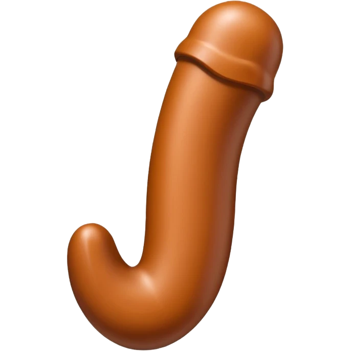 Brown dildo emoji
