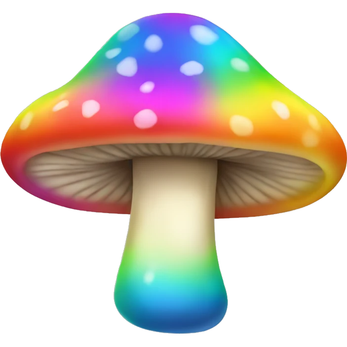 Rainbow mushrooms  emoji