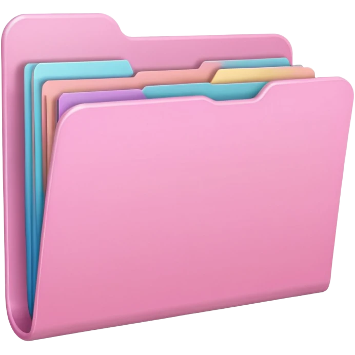 simple mix pink folder emoji