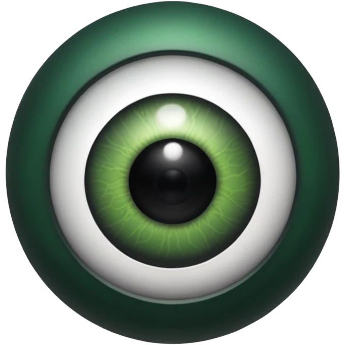 Rrd black and green eye ball  photo emoji