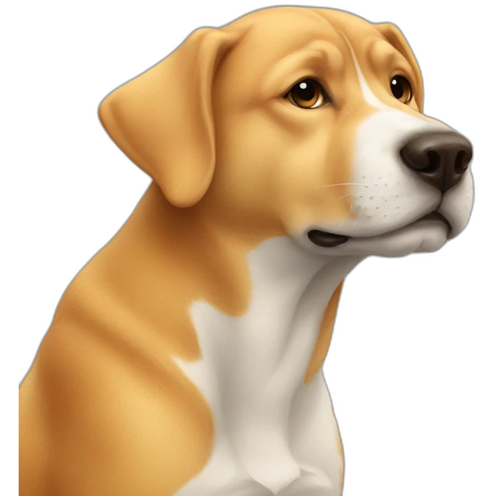 Cat kissing dog emoji