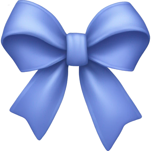 Periwinkle bow  emoji