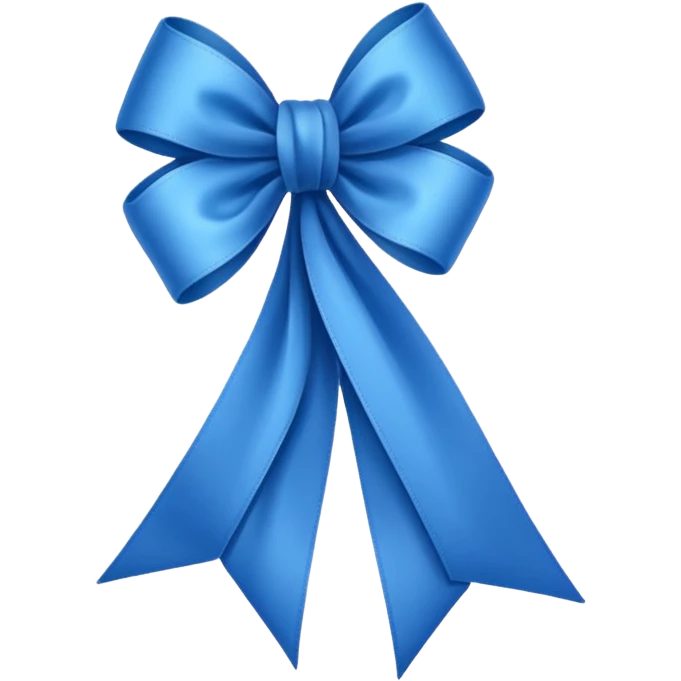Laço azul  emoji