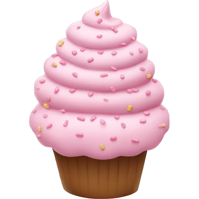 Light pink cupcakes sprinkles emoji
