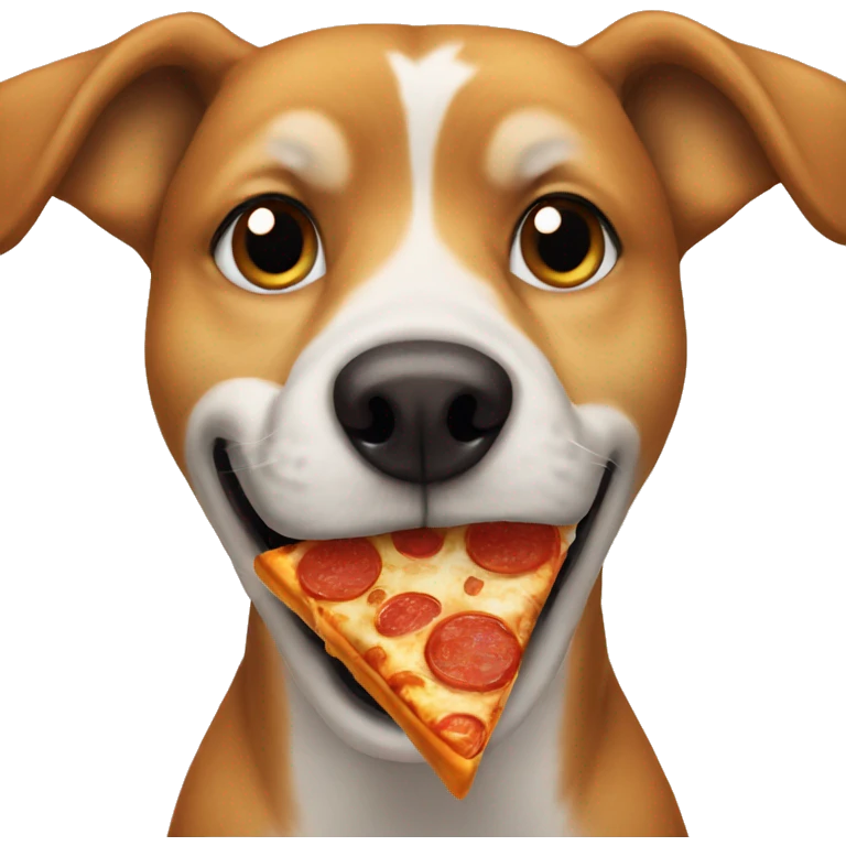 dog eat pizza emoji
