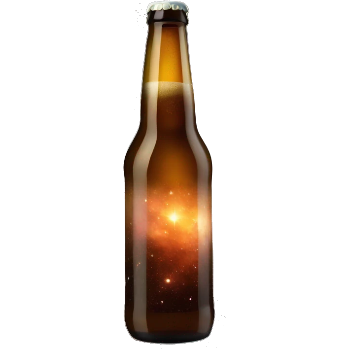 Beer full of galaxy nebula emoji