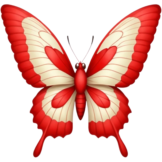 Farfalla rossa emoji
