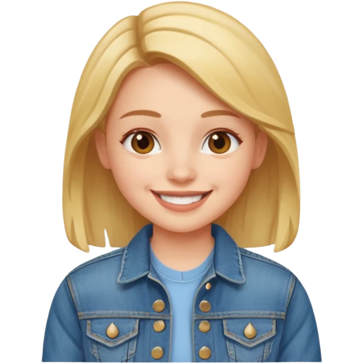 girl in jean jacket emoji