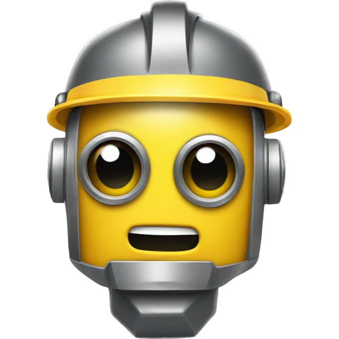 i want an emoji of a yellow robot but with a construction hat emoji