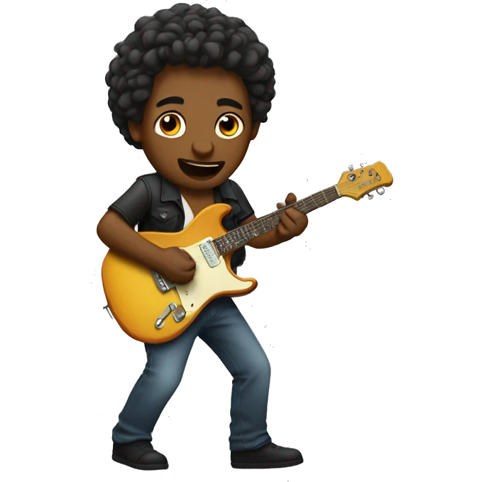 The guitar player emoji