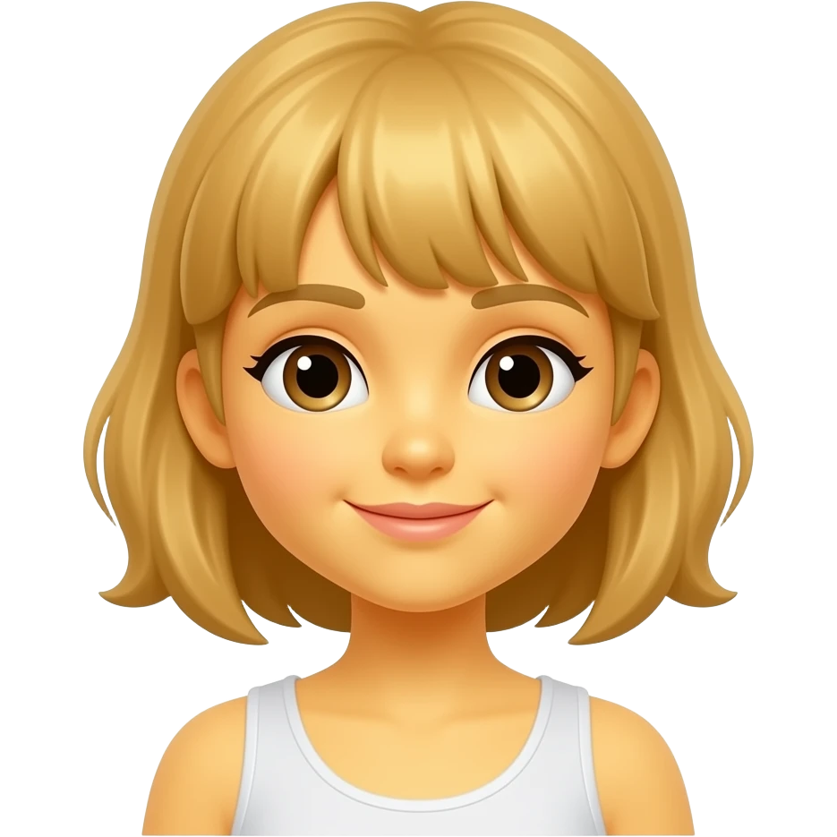 niña con piel amarilla emoji