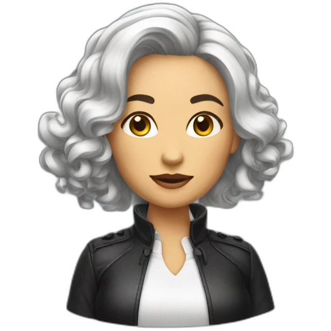 Grosse Nathalie cheveux courts emoji