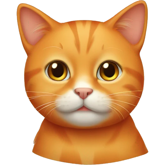 a little orange cat emoji