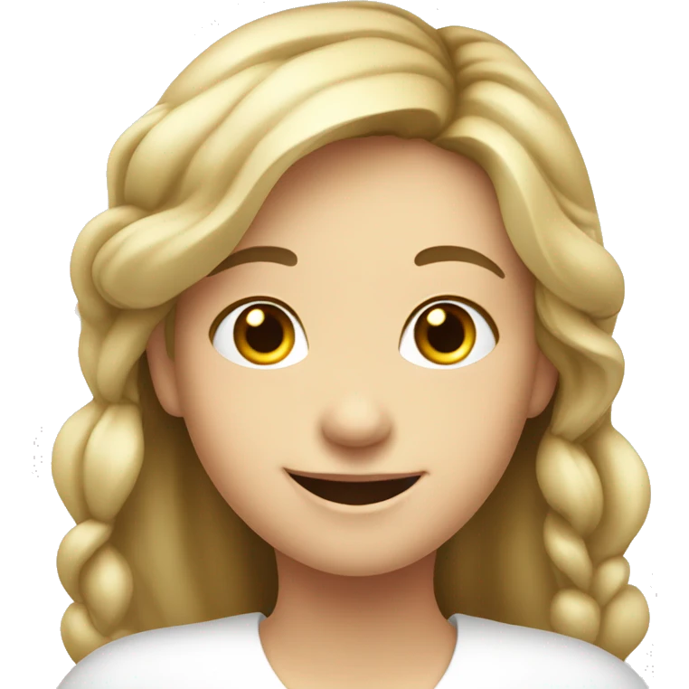 smiling girl in white dress Shows the class with his thumb emoji