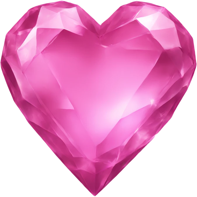 A pink crystal heart  emoji