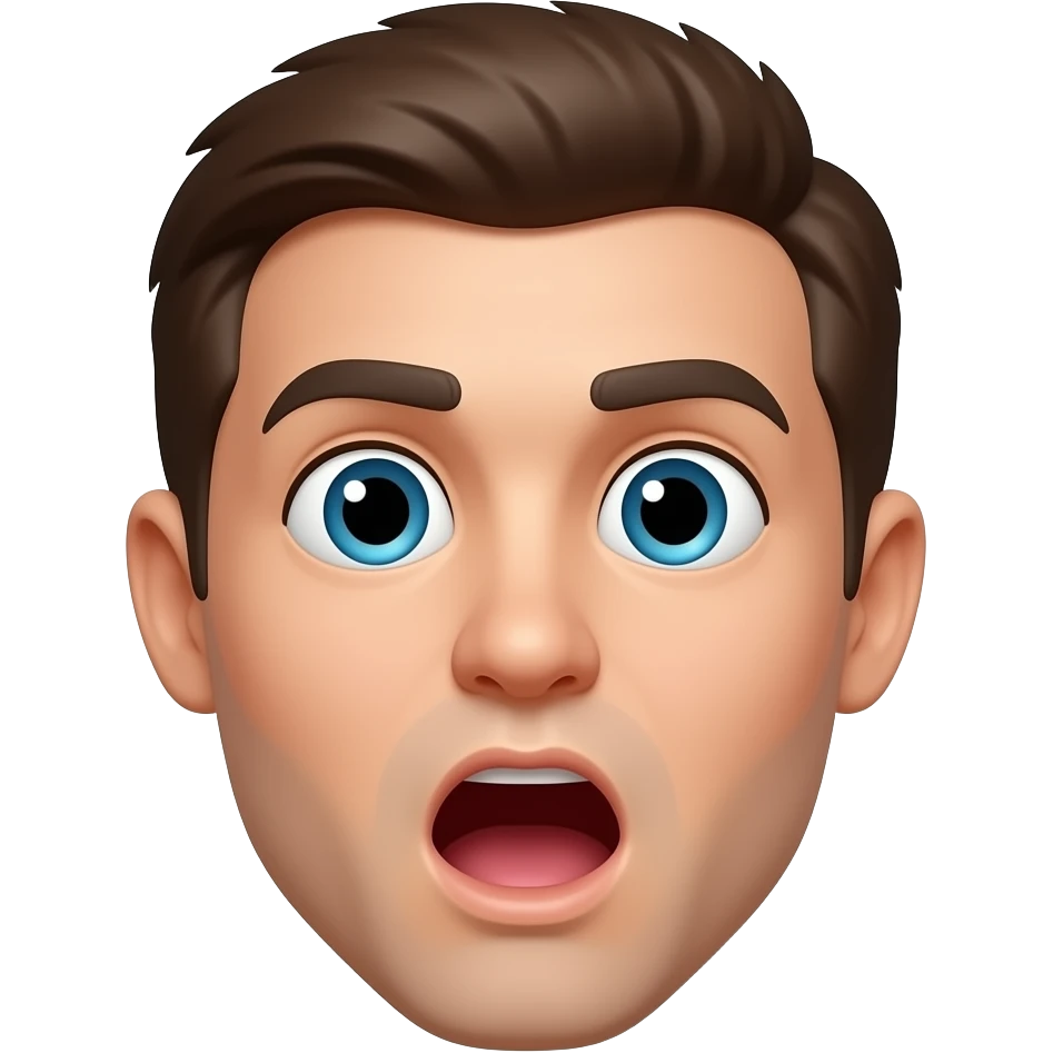 rosto surpreso com a boca aberta emojis.com como um quadrado emoji