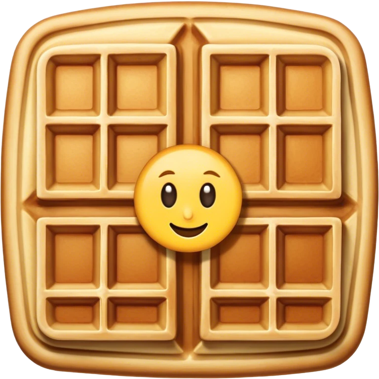 одна бельгийская вафля emoji