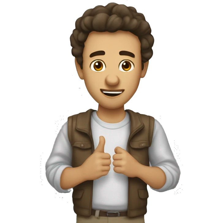 Сноубордист с сосиской в руках  emoji
