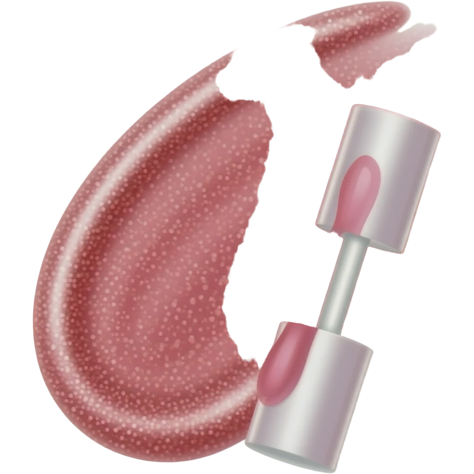Pink Lipgloss and glitter emoji